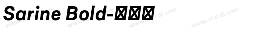 Sarine Bold字体转换